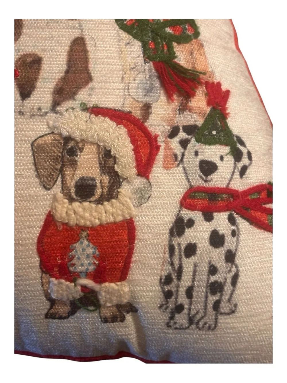 Martha Stewart Holiday Dog Pyramid Decorative Pillow -